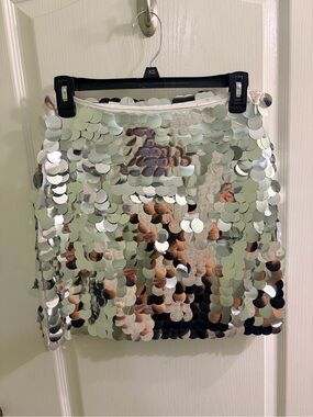 H&M sequin mini skirt